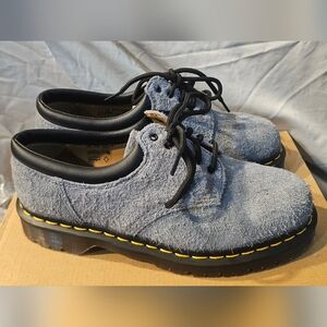 Dr Martens 8053 Ben Suede Shoes Washed Denim Men Size 8 Women 9 New No Box